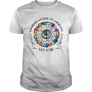 Guitar Colors Whisper Words Of Wisdom Let It Be Shirt